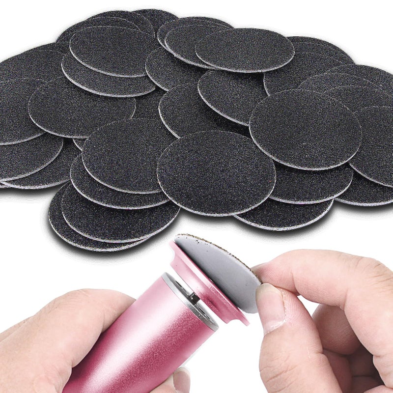 AONOLOVO 60PCS Replaceable Sandpaper Refill Discs for Electric Foot File Callus Remover, 180 Grit - Image 2